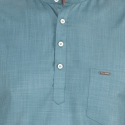 Mens T. Green Short Kurta